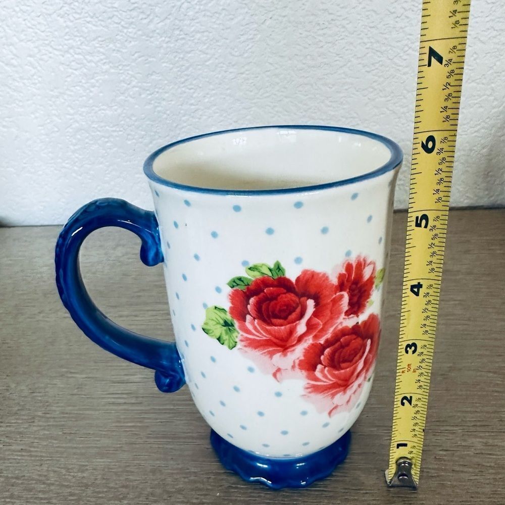 Pioneer Woman Frontier Rose Vintage Floral Ceramic Mug Cup - Picture 2 of 3